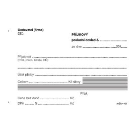 Příjmový PD, NCR, 100 listů Příjmový PD, NCR, 100 listů