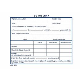  Dovolenka, 100 listů
