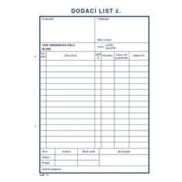  Dodací list A5, NCR, 100 listů