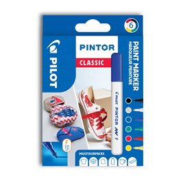 Pilot Pintor Classic - akrylové popisovače, sada 5+1 Pilot Pintor Classic - akrylové popisovače, sada 5+1