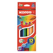  Pastelky Kores Kolores, trojhranné, 12 ks