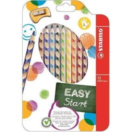  Pastelky Stabilo EASYcolors, 12 kusů, levák