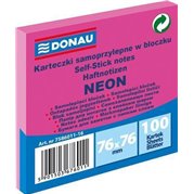  Samolepící bloček 76x76, neon růžový