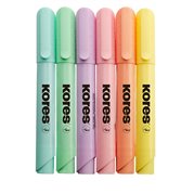  Zvýrazňovač Kores High Liner Plus PASTEL, sada 6 barev