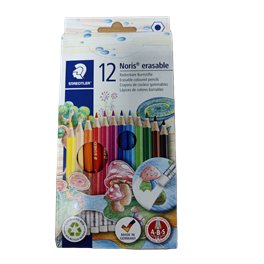  Pastelky Staedtler Noris erasable, 12 ks