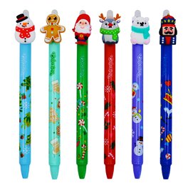 Gumovatelné pero Colorino Christmas
