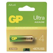  Baterie alkalická Ultra AA, 1.5V, 4 ks