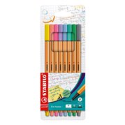  Popisovač Stabio Point 88 liner pastel, sada 8 ks, hrot 0,4 mm