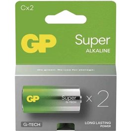  Baterie alkalická SUPER, 1.5V, malý monočlánek C