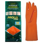 Rukavice úklidové, latexové, prodloužené