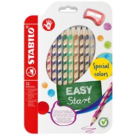  Pastelky Stabilo EASYcolors, 12 kusů, pravák - nové barvy