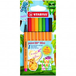  Popisovač Stabilo Point 88 liner MINI, sada 8 ks, hrot 0,4 mm