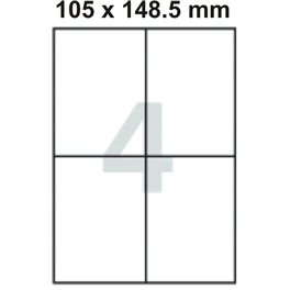  Samolepící etikety 4 etikety/arch (105 x 148,1 mm)