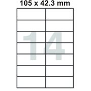  Samolepící etikety 105 x 42.3 mm