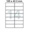  Samolepící etikety 105 x 42.3 mm