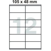  Samolepící etikety 105 x 48 mm