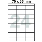  Samolepící etikety 70 x 36 mm