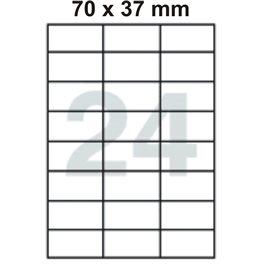 Samolepící etikety 24 etiket/arch (70 x 37 mm) Samolepící etikety 24 etiket/arch (70 x 37 mm)
