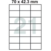  Samolepící etikety 70 x 42.3 mm