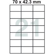  Samolepící etikety 70 x 42.3 mm