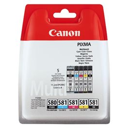 Cartridge PGI-580PGBK + CLI-581CMYBK Multi pack