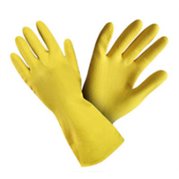  Rukavice úklidové, latexové, žluté