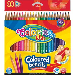 Pastelky Colorino, trojhranné, 24 ks Pastelky Colorino, trojhranné, 24 ks