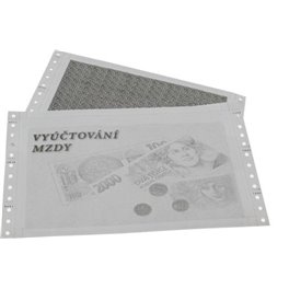 Mzdová obálka 25 cm, 1+2