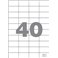  Samolepící etikety 40 etiket/arch (52,5 x 29,7 mm)