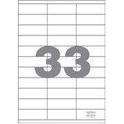  Samolepící etikety 33 etiket/arch (70 x 25,4 mm)