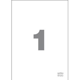  Samolepící etikety 1 etiketa/arch (210 x 297 mm)