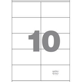 Samolepící etikety 10 etiket/arch (105 x 57 mm) Samolepící etikety 10 etiket/arch (105 x 57 mm)